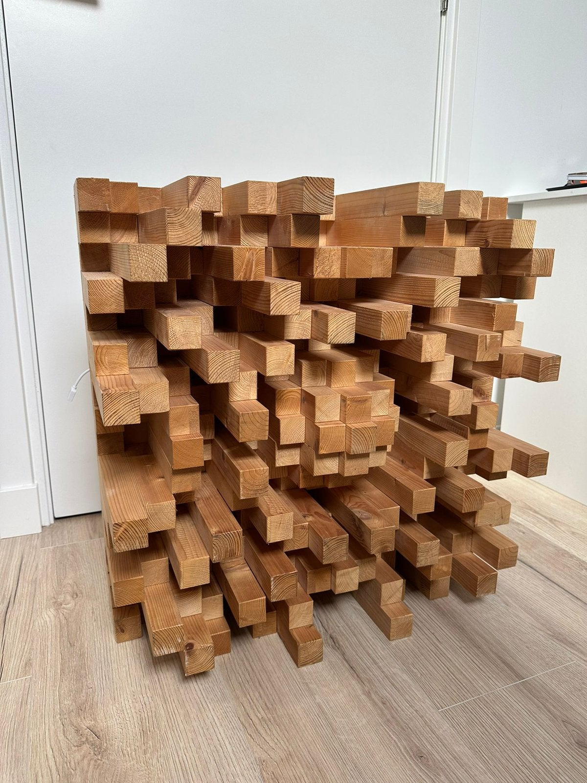 Akoestische Houten Sound Diffuser/Geluidsdiffuser, Doe-het-zelf en Verbouw, Ophalen, Minder dan 25 mm, Zo goed als nieuw, Plank