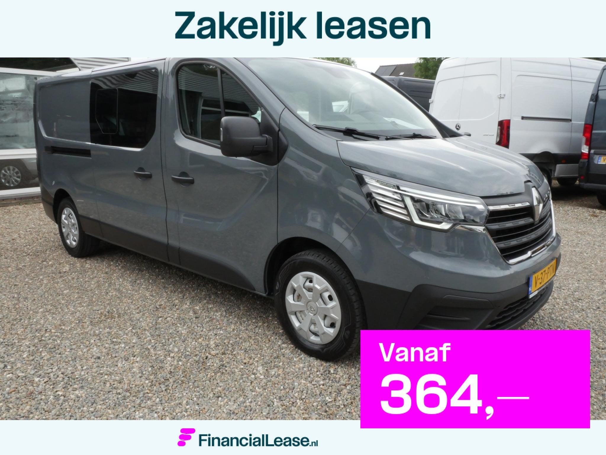 Renault Trafic 2.0 Blue dCi 130PK L2 Dubbel cabine Airco, Voorwielaandrijving, Dealer onderhouden, Stof, Gebruikt