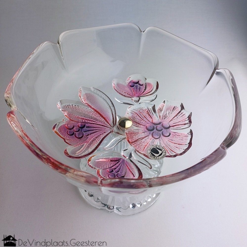 Waltherglas kristal presenteerschaal, Antiek en Kunst, Antiek | Glas en Kristal, Ophalen of Verzenden