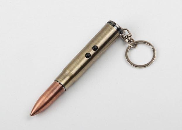 Kogel / Bullet Laserpen Zaklamp Schrijfpen Sleutelhanger, Ophalen of Verzenden, Nieuw, Overige typen