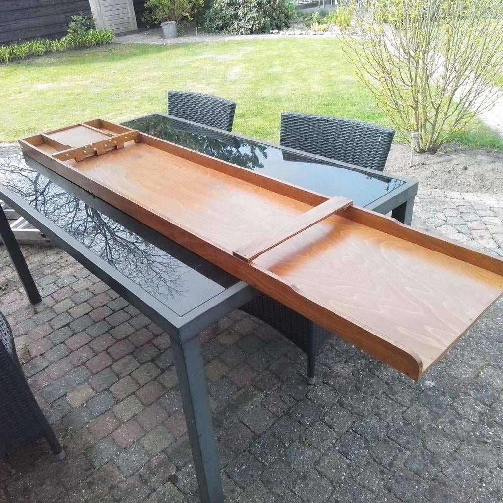 Sjoelbak 40 x200 cm compleet, Hobby en Vrije tijd, Gezelschapsspellen | Overige, Gebruikt, Vijf spelers of meer, Stoelenco@hotmail.com