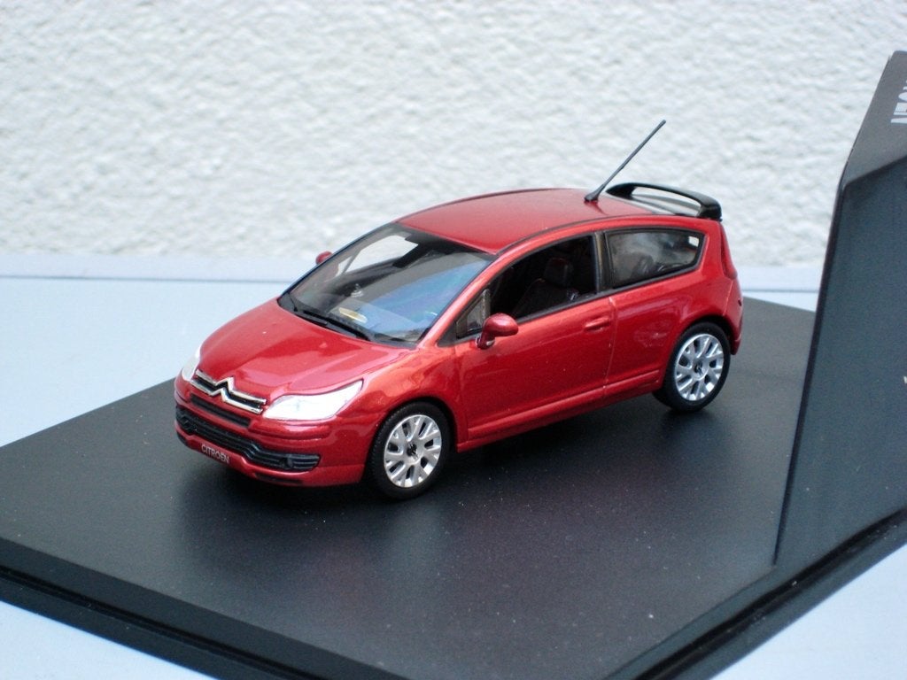 Citroen C4 coupé 2004 blauw of rood (WRC wit) Norev 1:43, Ophalen of Verzenden, Nieuw, Auto, Norev