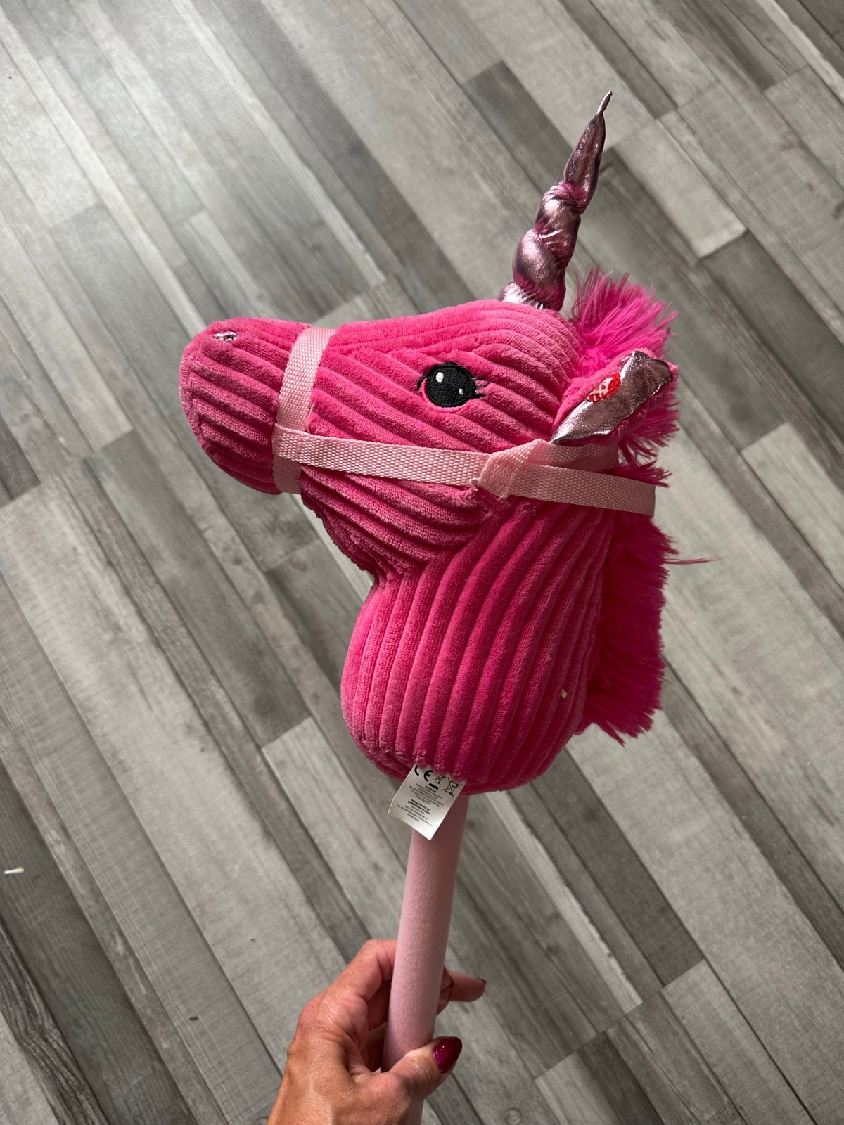 Roze Stokpaard Eenhoorn met Geluid - Zo goed als nieuw, Ophalen, Gebruikt, Overige typen