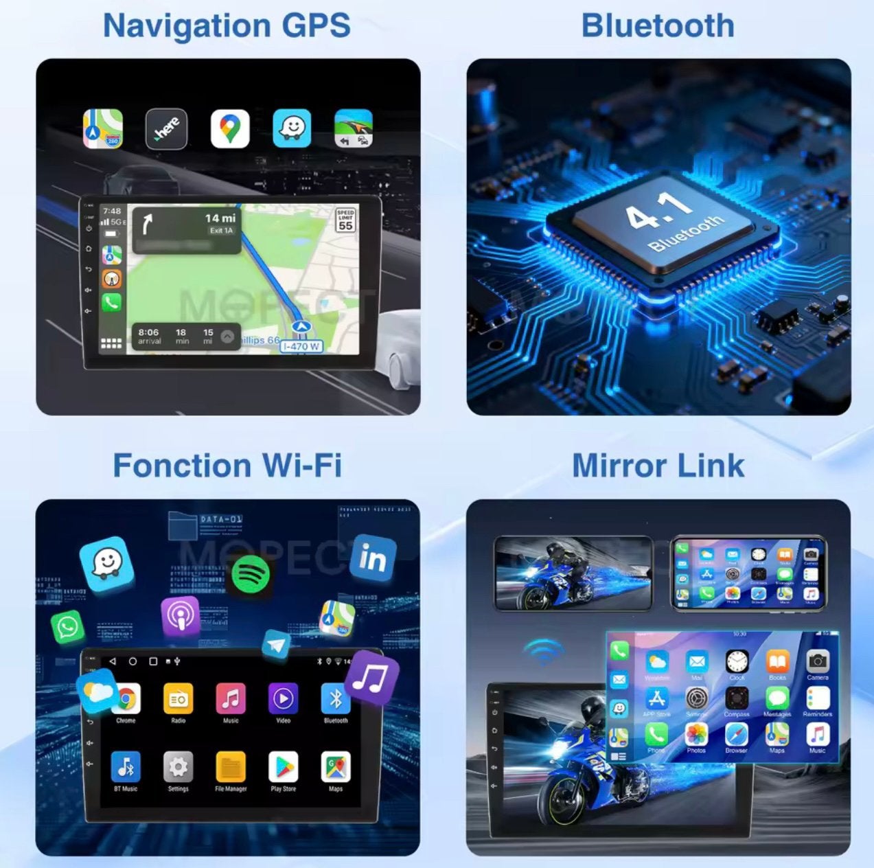 Autoscherm Gps carplay vw fully touch film kijken mogelijk, Ophalen of Verzenden, Nieuw