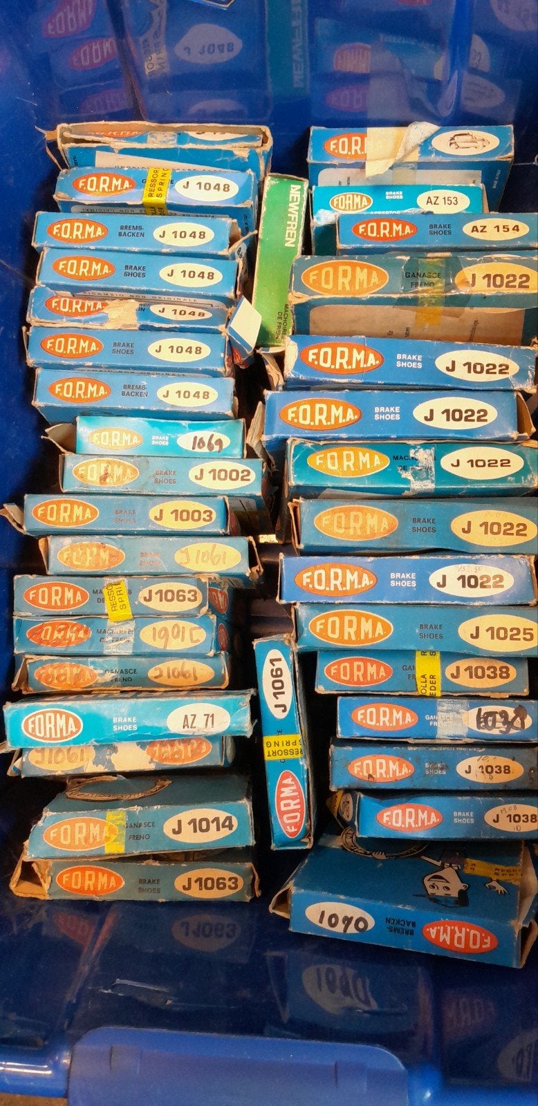Partij remschoenen v. oldtimer bromfietsen, Ophalen of Verzenden, Nieuw, Overige typen, Overige merken