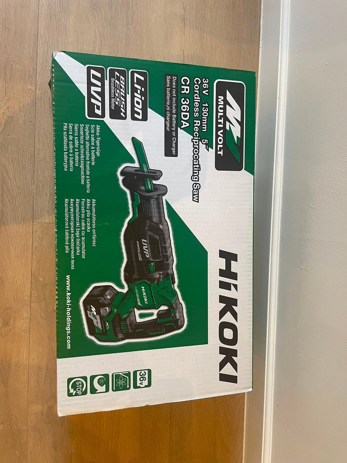 Hikoki cr36da reciprozaag met accu nieuw, Ophalen, 70 mm of meer, 600 tot 1200 watt, Zo goed als nieuw
