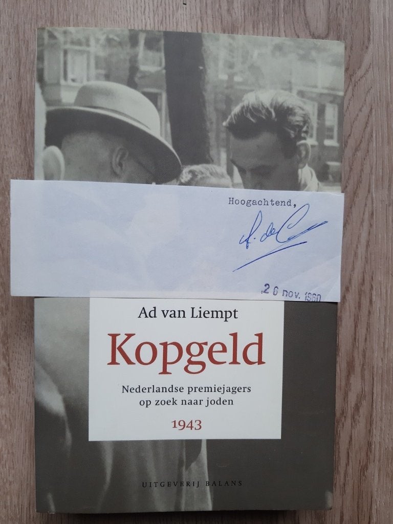 Originele handtekening Sera de Croon met boek "Kopgeld", Verzenden, Overige soorten, Nederland, Boek of Tijdschrift