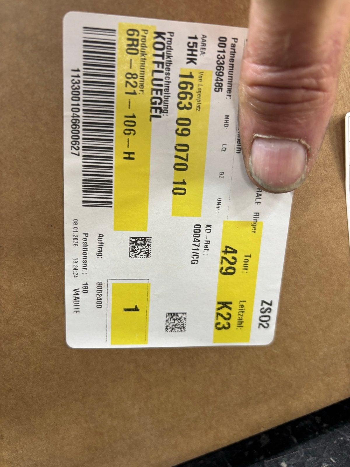 Origineel VW Polo 6R Spatbord Rechtsvoor, Auto-onderdelen, Nieuw, Ophalen of Verzenden, Spatbord, Volkswagen