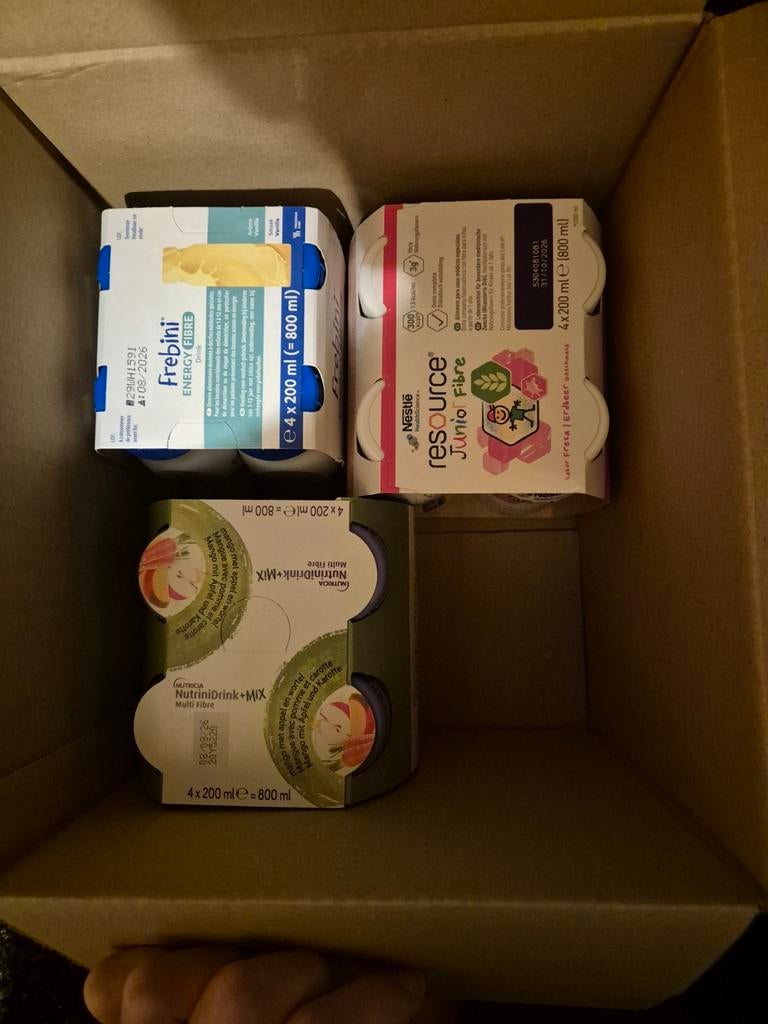 4x frebini 4x resource 4x nutridrink, Ophalen of Verzenden