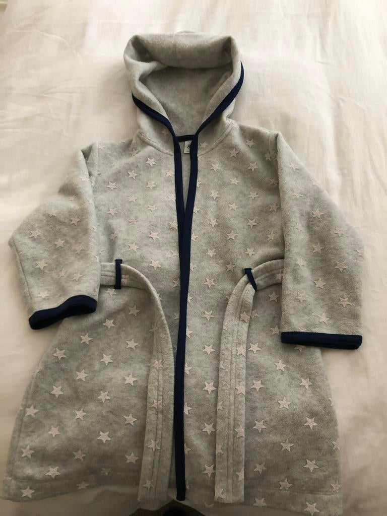 Petit Bateau Badjas met Sterren - Maat 110 (4/5 jaar), Ophalen of Verzenden, Zo goed als nieuw, Jongen of Meisje, Nacht- of Onderkleding