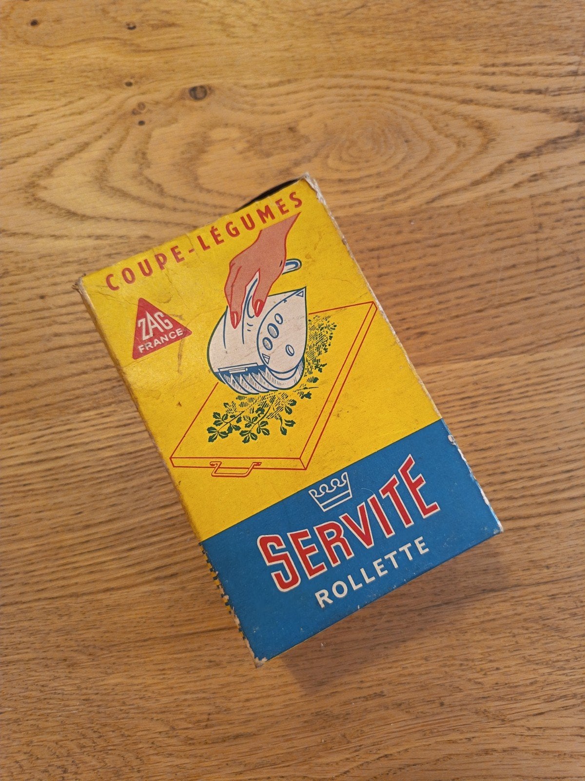 Vintage SERVITE Rollette Groentesnijder met doos, Antiek en Kunst, Ophalen of Verzenden