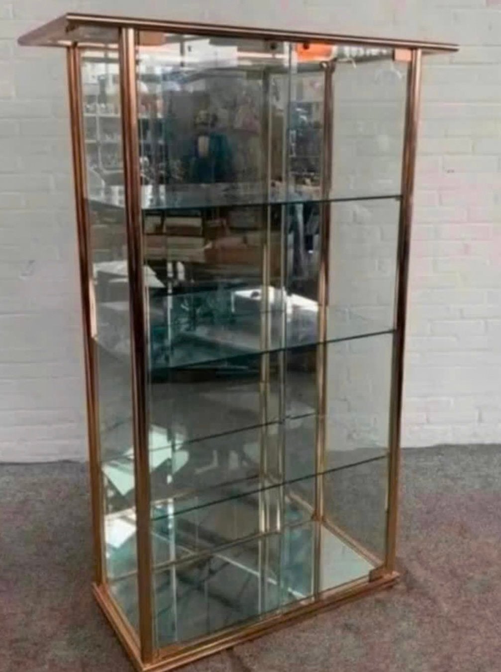 Kast schitterende Vitrine van Renato Zevi Italië jaren 70., Ophalen of Verzenden
