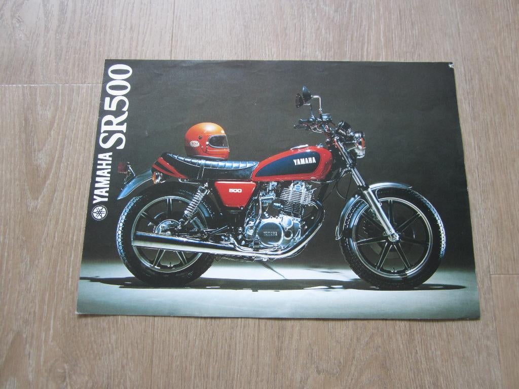 Yamaha SR 500 brochure folder 1979, Motoren, Ophalen of Verzenden, Yamaha