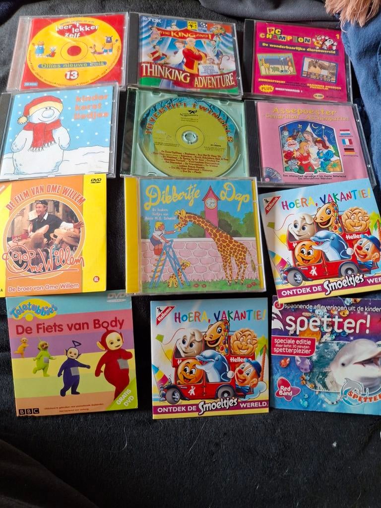 Grote collectie kinder DVD's en CD-ROM's, Cd's en Dvd's, Dvd's | Kinderen en Jeugd, Gebruikt, Alle leeftijden, Ophalen of Verzenden