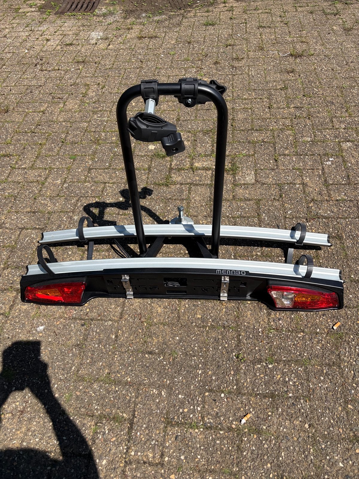 Menabo fietsendrager voor 2 fietsen - Trekhaakdrager, Auto diversen, Ophalen, 2 fietsen, Gebruikt, Trekhaakdrager