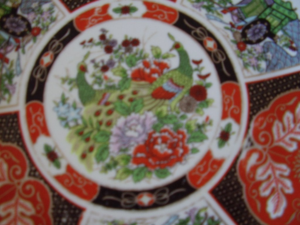 schaal paauw bord aardewerk kunst china schotel decoratie, Handgemaakt, Schaal, Rond, Ophalen of Verzenden