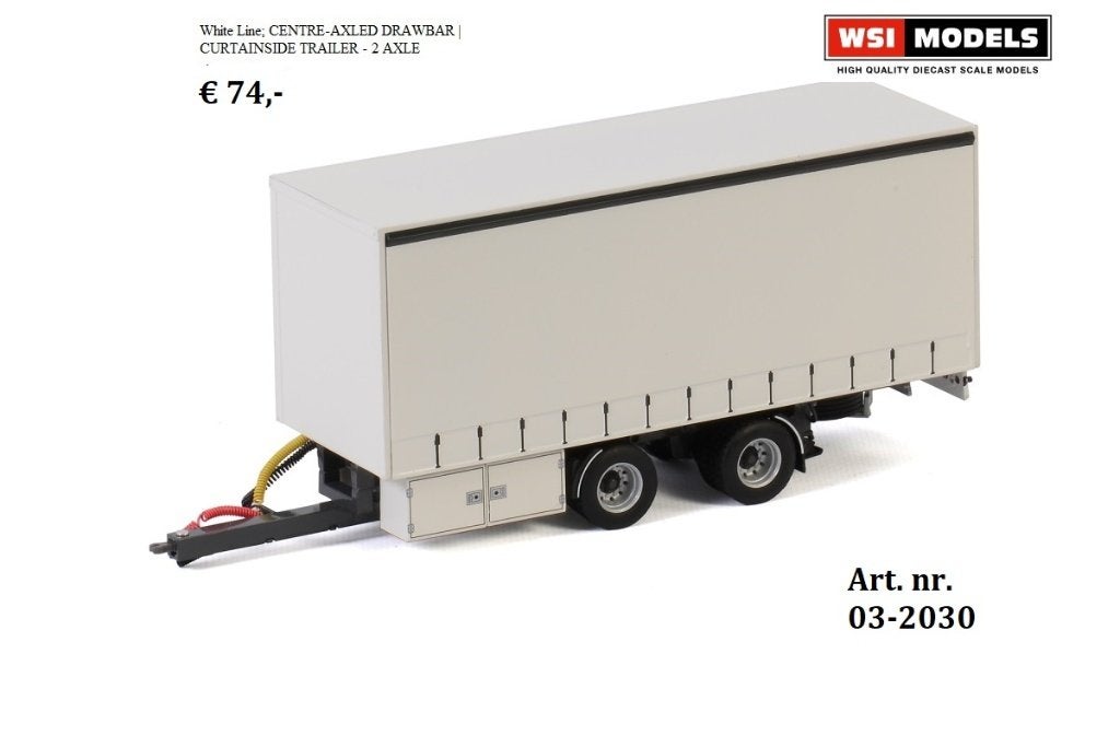 WSI Models drawbar curtainside, Ophalen of Verzenden, Nieuw, Bus of Vrachtwagen, Wsi