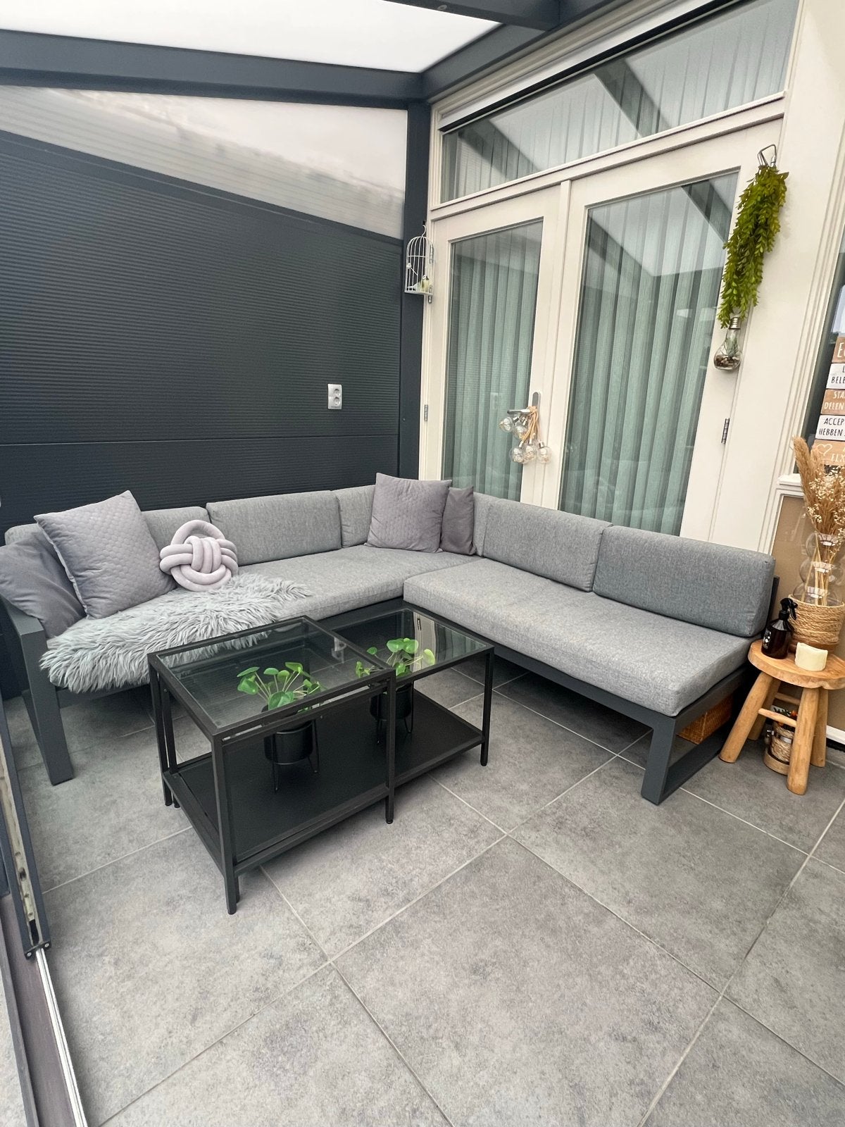Tuinset / loungesets, Tuin en Terras, Ophalen, Meer dan 8 zitplaatsen, Aluminium, Zo goed als nieuw