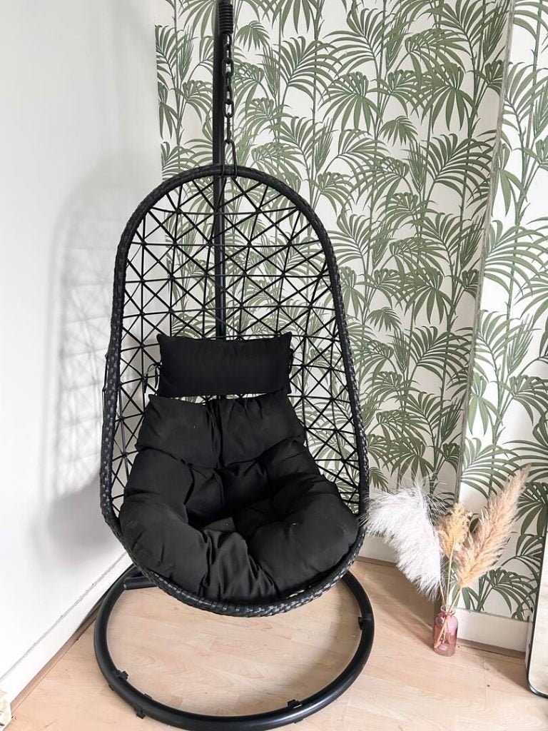 Hangstoel, Huis en Inrichting, Stoelen, Ophalen, Zwart, Zo goed als nieuw, Eén