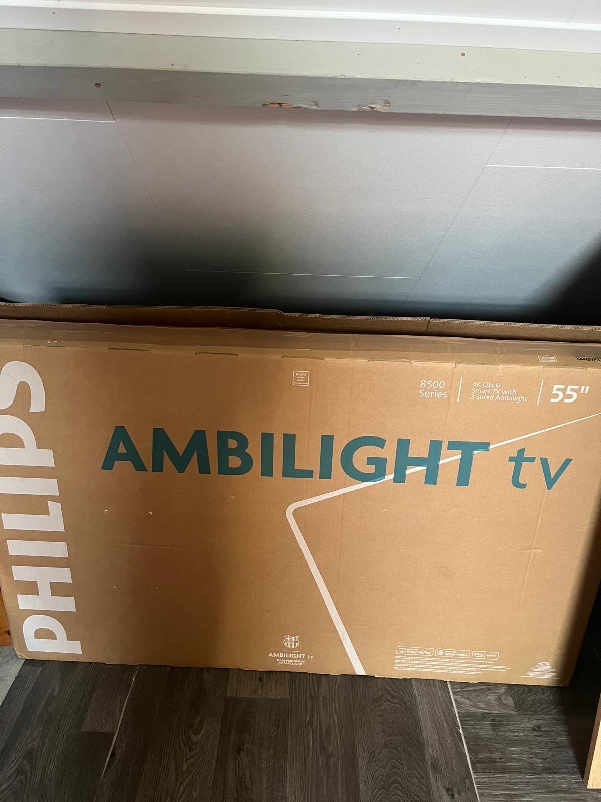 Philips 55 inch 4K QLED Ambilight Smart TV 8500 Serie, Philips, QLED, Nieuw, Ophalen of Verzenden