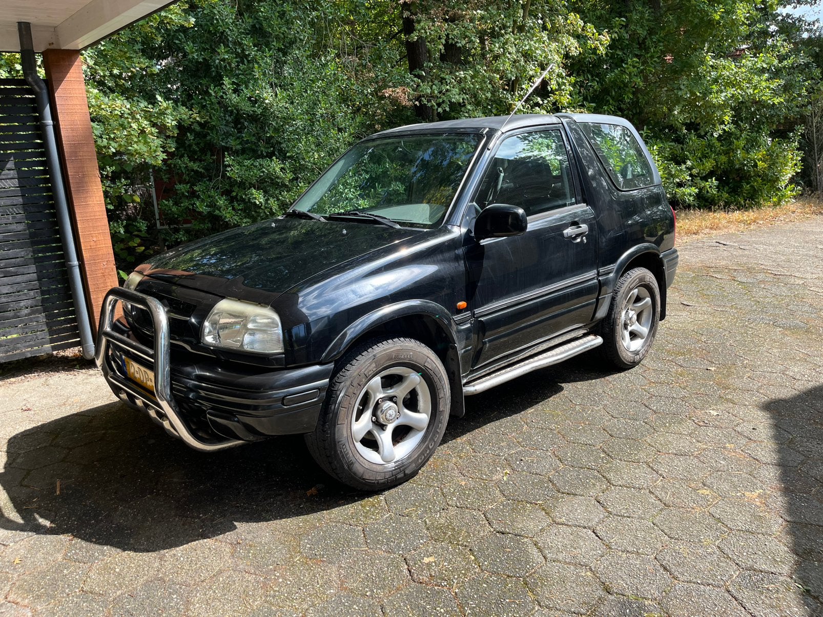Suzuki Grand Vitara 2.0 Cabrio AUT 1999 Zwart, Auto's, Automaat, 1995 cc, Zwart, 4 cilinders
