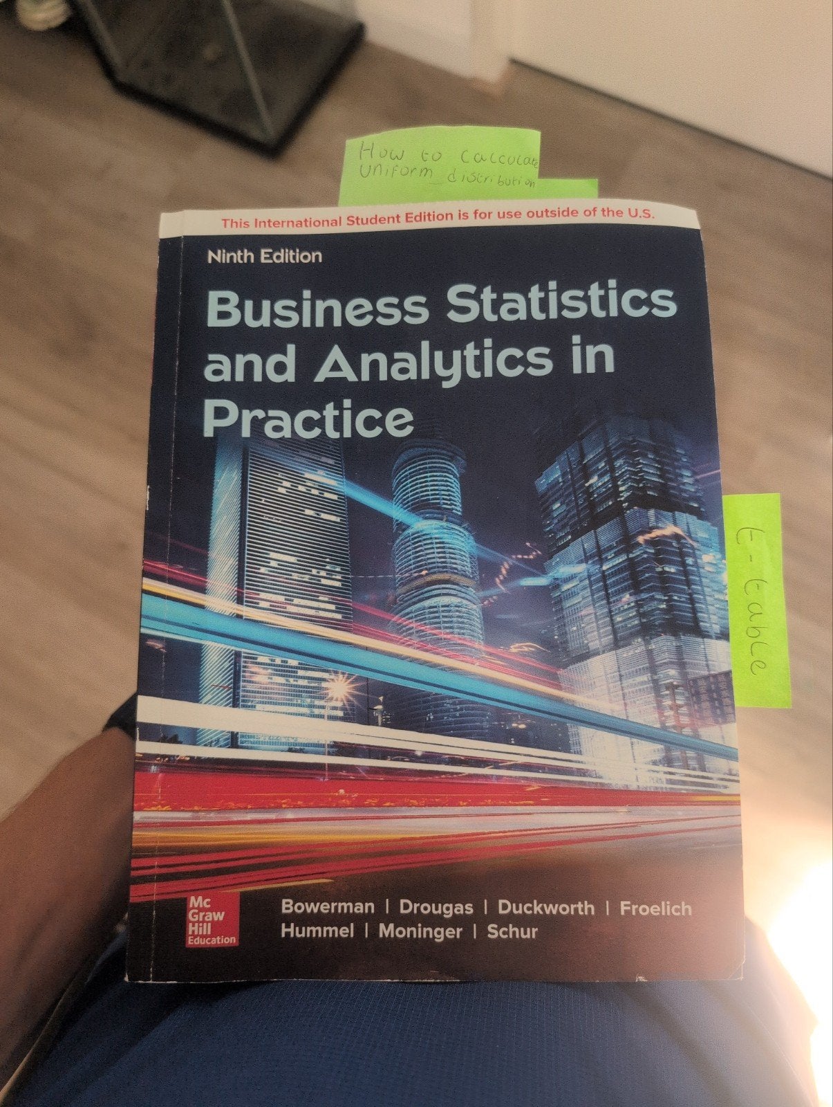 Business Statistics and Analytics in Practice 9e, Gelezen, Bowerman, Drougas, Duckworth, Froelich, Hummel, Moninger, Schur, Gamma