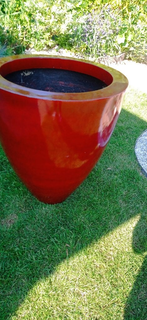 heel grote plantenbak of bloempot, Ophalen, Kunststof, Rond, Zo goed als nieuw