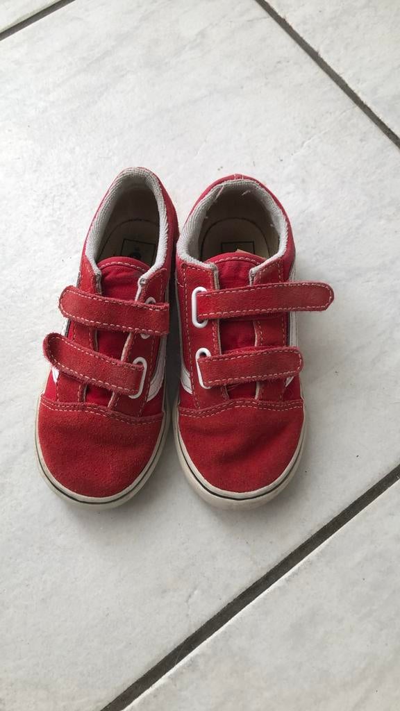 Vans rode klittenbandschoenen - maat 26,5, Kinderen en Baby's, Babykleding | Schoentjes en Sokjes, Schoentjes, Jongetje of Meisje