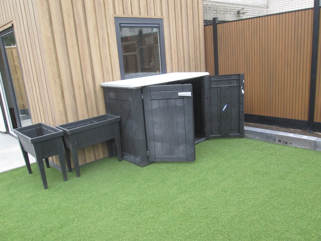 Grote opbergbox voor tuinkussens  155x85x H 115 cm, Ophalen, Gebruikt