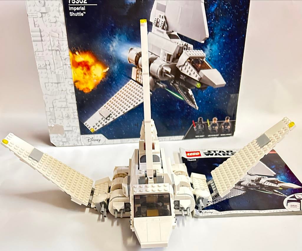 LEGO Star Wars 75302 Imperial Shuttle met minifiguren, Gebruikt, Star Wars, Lego, Ophalen of Verzenden