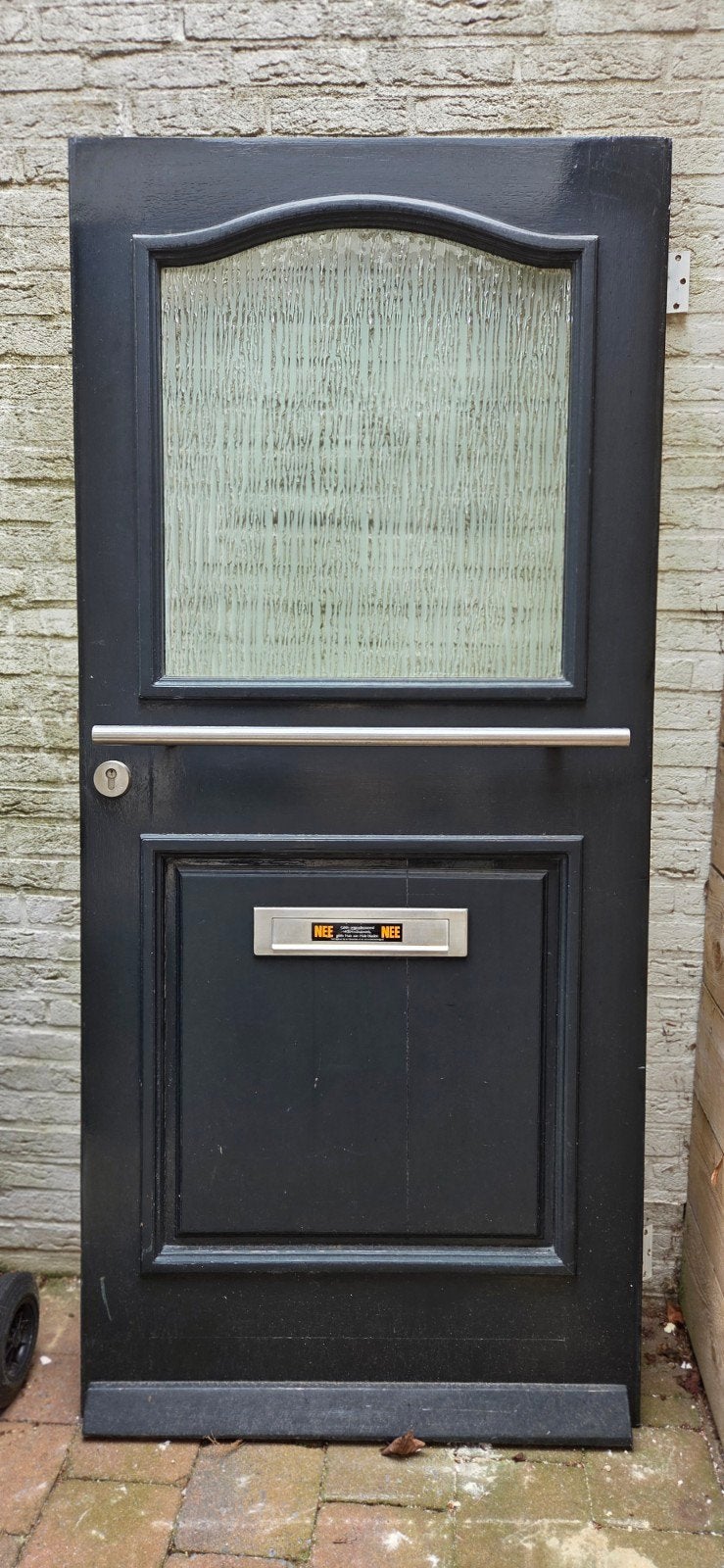 Retro buitendeur, Doe-het-zelf en Verbouw, Ophalen, Gebruikt, Buitendeur, 200 tot 215 cm