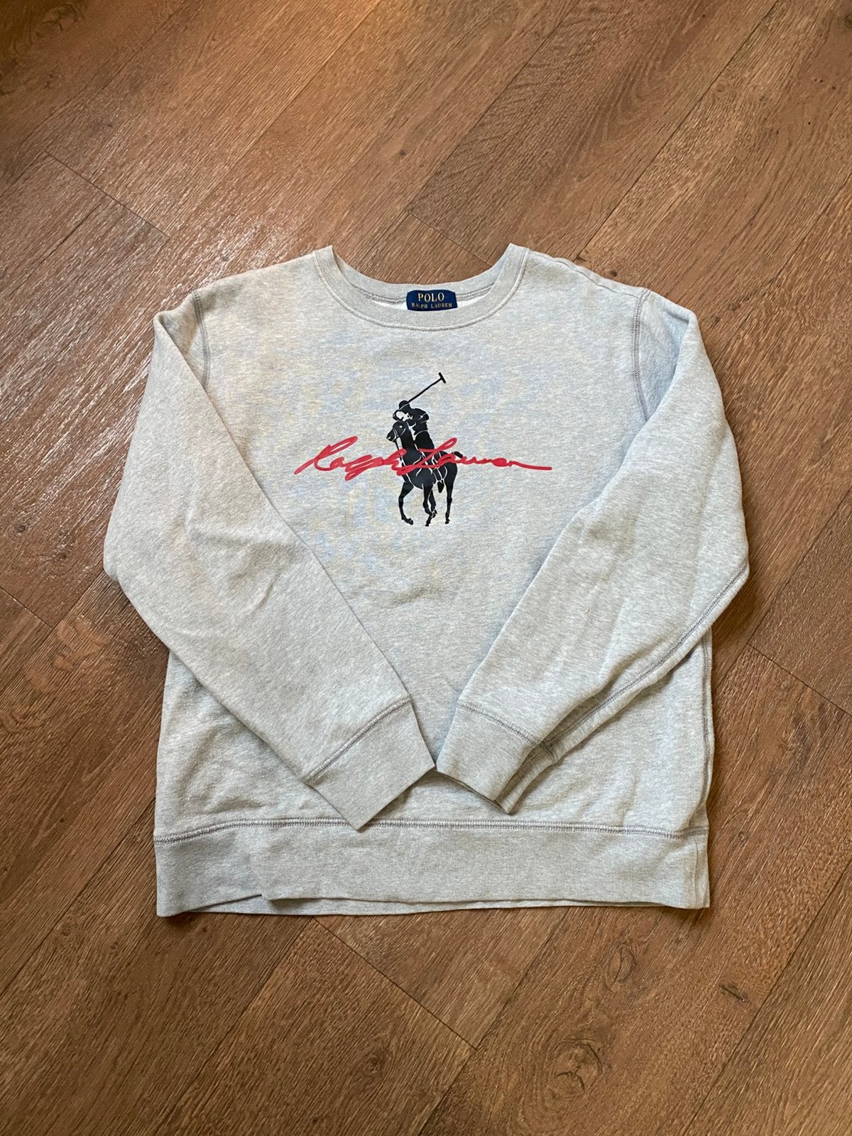 Ralph Lauren fleece trui, Kleding | Heren, Truien en Vesten, Ophalen of Verzenden, Zo goed als nieuw, Overige maten, Grijs