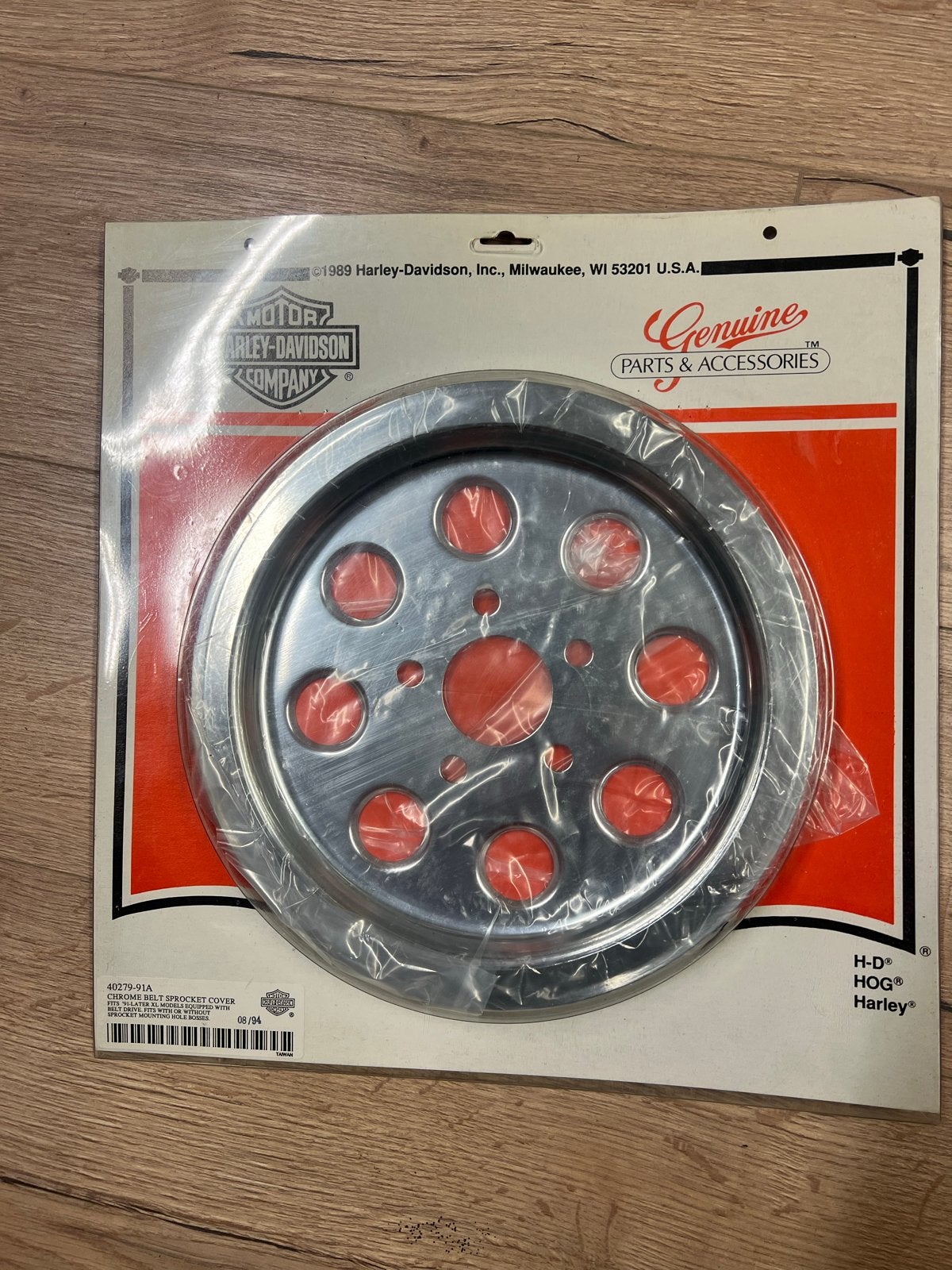 Harley-Davidson Chrome Belt Sprocket Cover Kit 40279-91A, Motoren, Ophalen of Verzenden, Nieuw