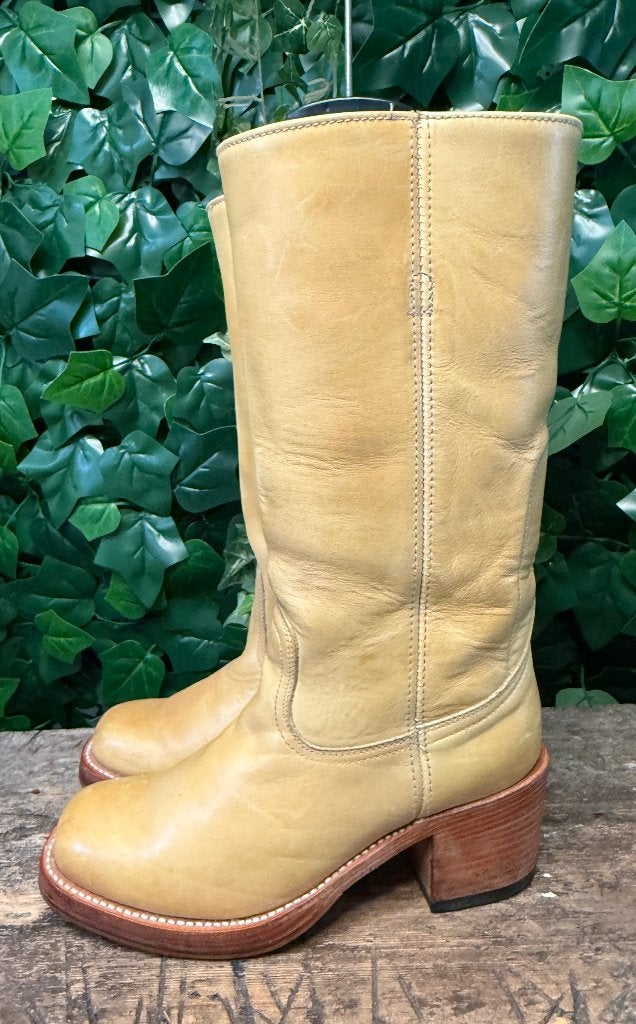 prachtige vintage blokhak laarzen van Sendra maat 39, Overige kleuren, Ophalen of Verzenden, Zo goed als nieuw, Sendra