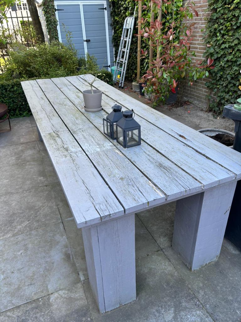 Grote tafel - Tuintafel - 3 meter - Gratis af te halen, Tuin en Terras, Ophalen of Verzenden, Zo goed als nieuw, Rechthoekig, Hout