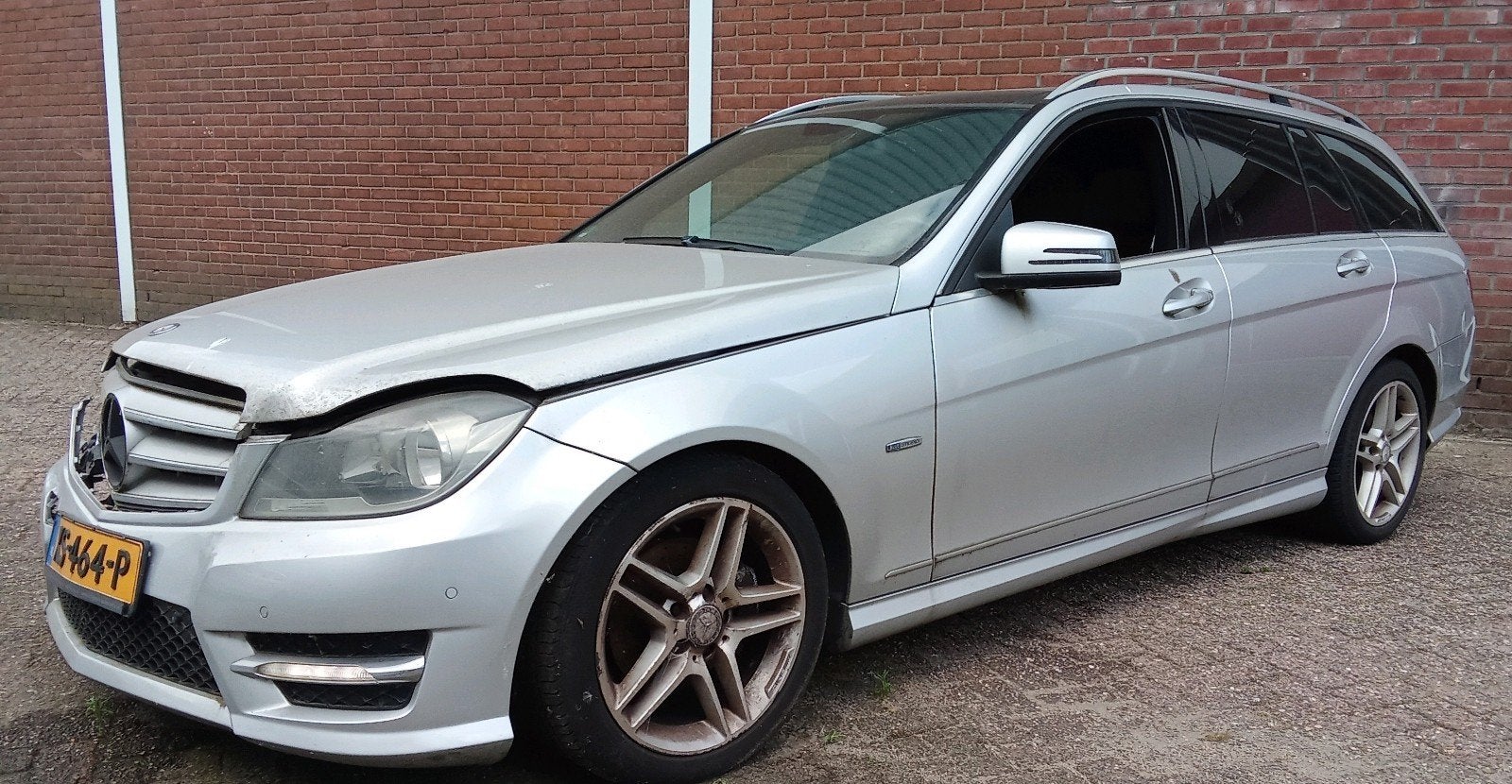 Mercedes-Benz C-Klasse C220 CDI | Navi | AMG | Panoramadak |, Auto's, Euro 5, 1800 kg, 4 cilinders, Leder en Stof