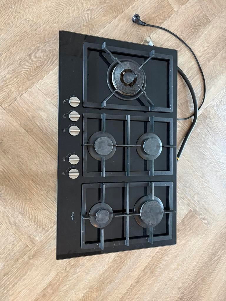 Pelgrim 5 zones Gaskookplaat, Witgoed en Apparatuur, Kookplaten, Ophalen, Zo goed als nieuw, Inbouw, Gas