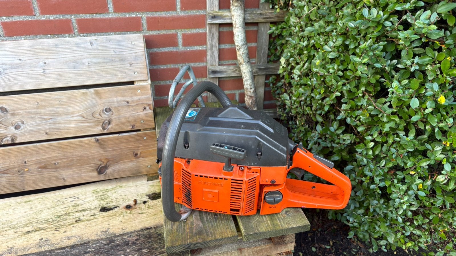Husqvarna 61 kettingzaag opknapper / loop of sloop, Tuin en Terras, Ophalen, Gebruikt