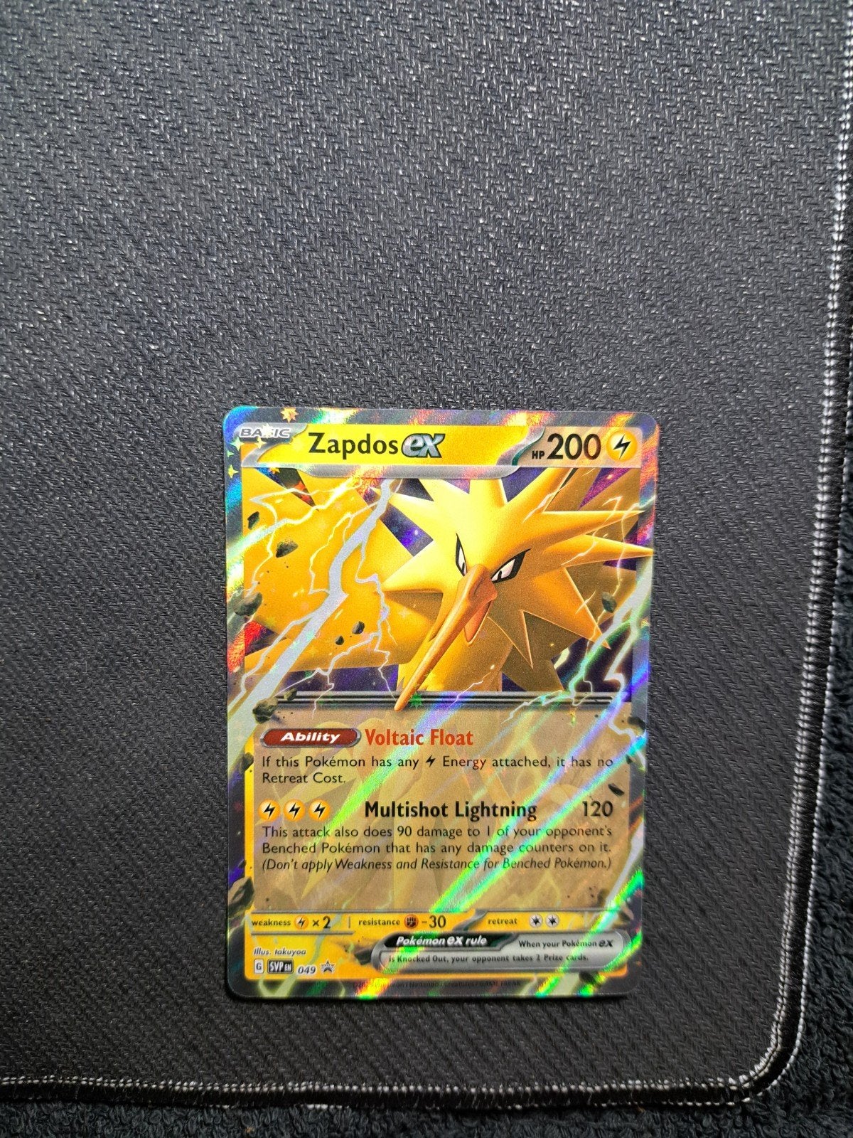 Zapdos EX Pokémon promo Kaart - Full Art Foil, Hobby en Vrije tijd, Verzamelkaartspellen | Pokémon, Ophalen of Verzenden, Zo goed als nieuw