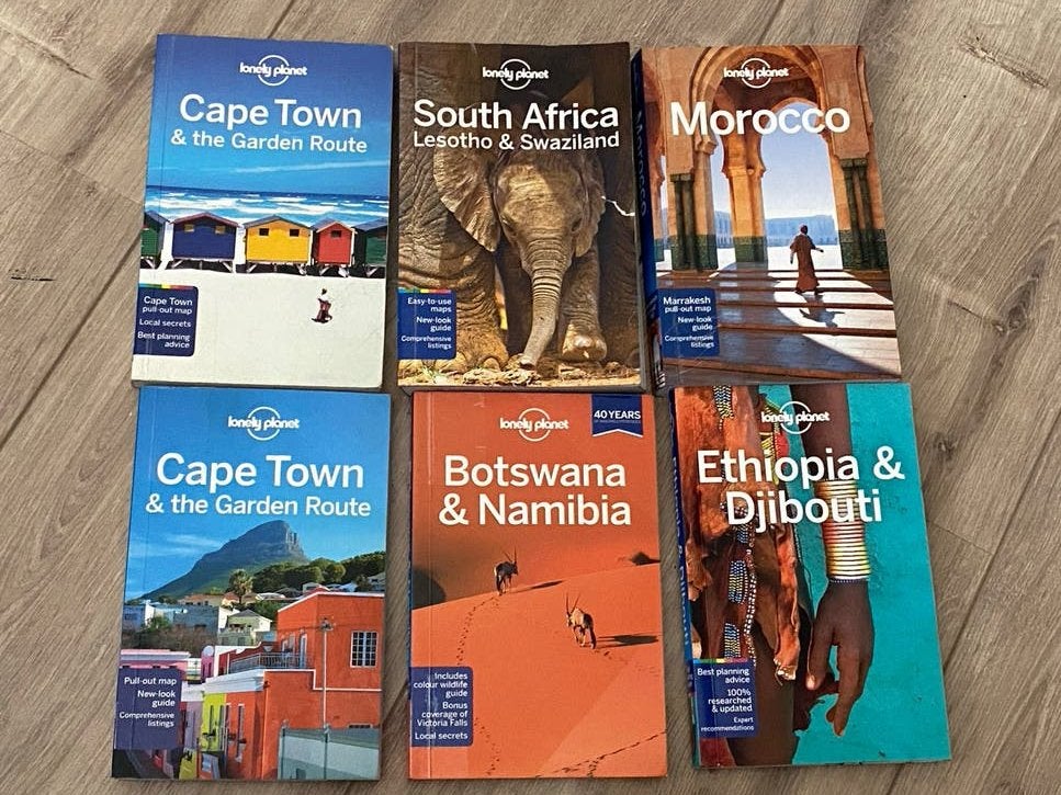 Lonely Planet Reisgidsen Afrika (6 stuks), Afrika, Lonely Planet, Reisgids of -boek, Ophalen