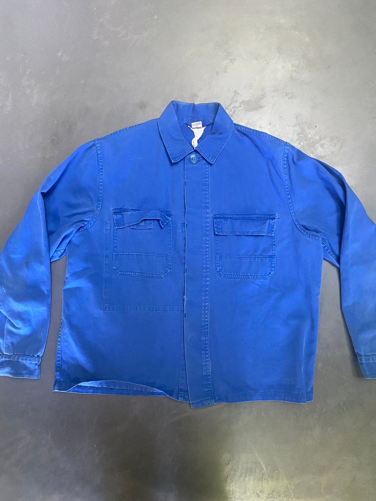 1960s Vintage Working Jacket, Ophalen of Verzenden, Gedragen, Maat 48/50 (M), Blauw