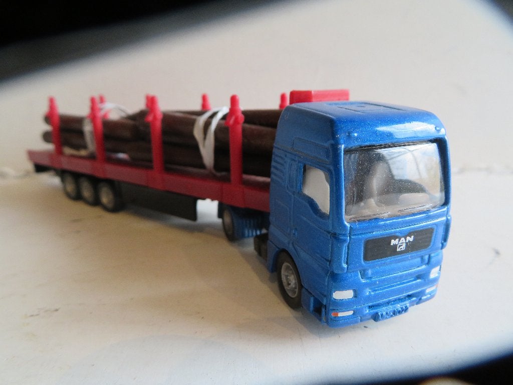 Siku MAN Hout transport 1:87 Buizen transport, Hobby en Vrije tijd, Ophalen of Verzenden, Bus of Vrachtwagen, SIKU