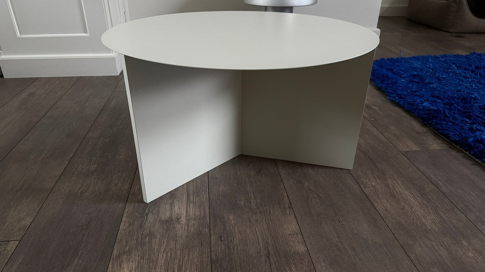 HAY slit staal tafel XL, Huis en Inrichting, Tafels | Salontafels, Ophalen, Rond, 50 tot 100 cm, Zo goed als nieuw