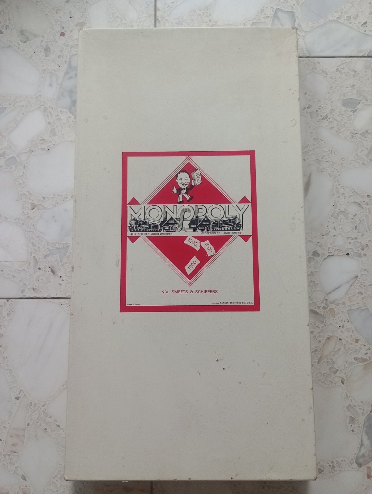 Monopoly bordspel uit 1970 - Compleet en netjes, Hobby en Vrije tijd, Gezelschapsspellen | Bordspellen, Ophalen of Verzenden, Gebruikt