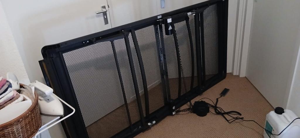 Verstelbare bedbodem met metalen frame van Auping, Ophalen, Gebruikt, 90 cm, Twijfelaar