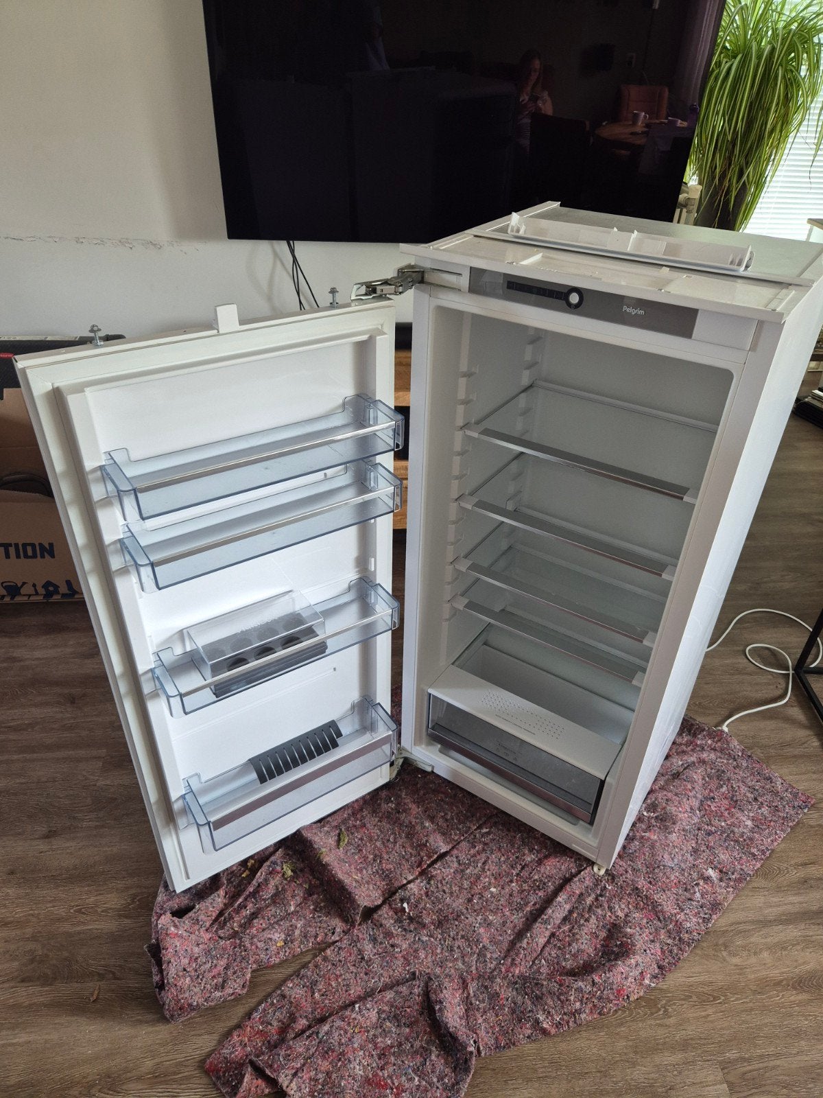 Pelgrim inbouwKoelkast - Zo goed als nieuw, Witgoed en Apparatuur, Ophalen, Zonder vriesvak, 60 cm of meer, 100 tot 150 liter