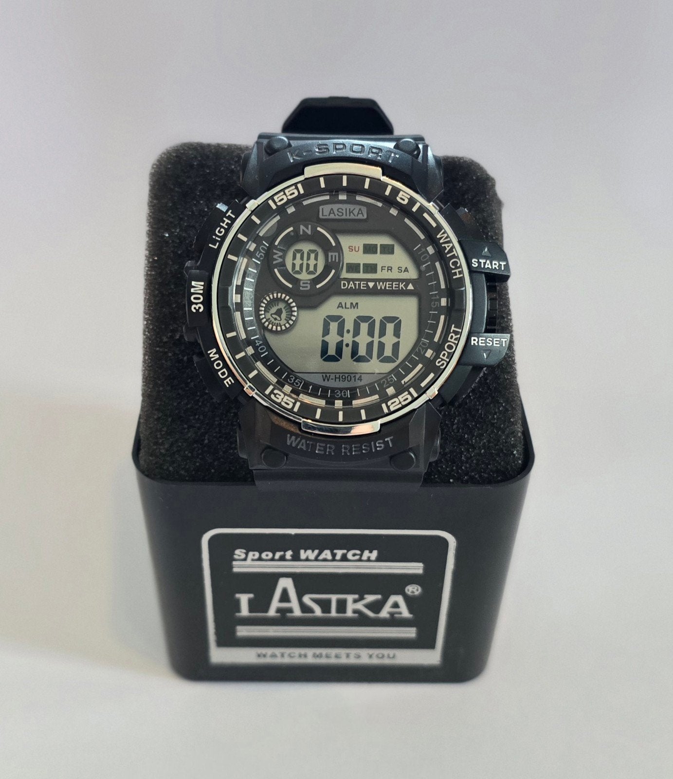 LASIKA Sport Horloge - Waterbestendig Digitaal Horloge, Snelheid, Zwart, Nieuw, Ophalen of Verzenden