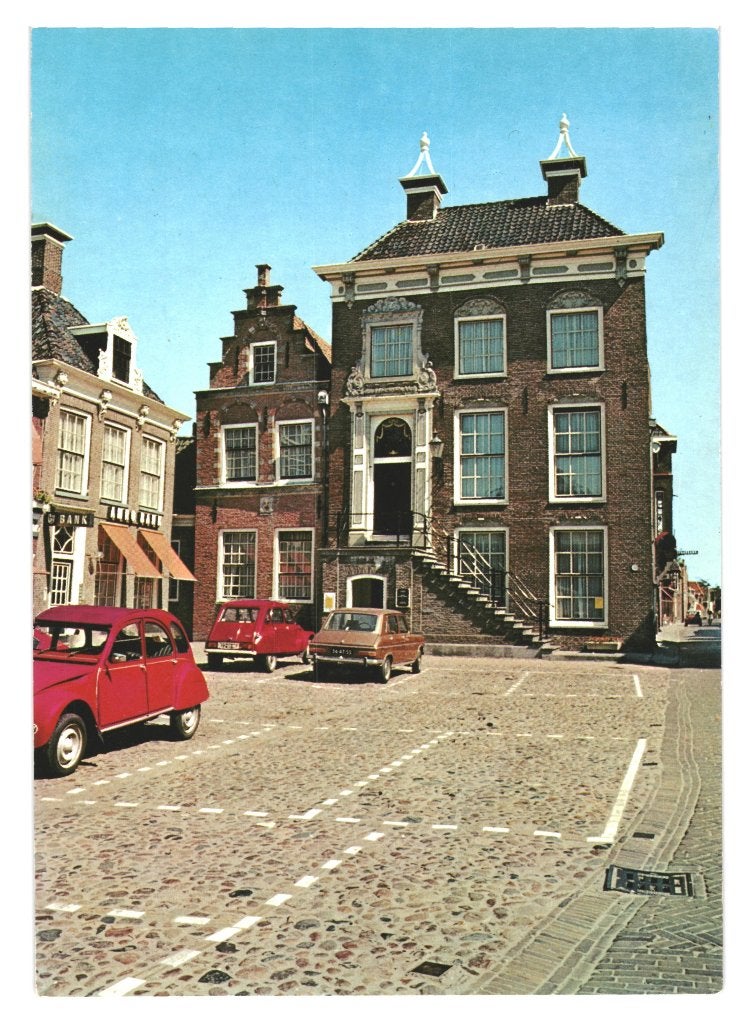 988368 Workum Friesland AMRO Bank Stadhuis  Onbeschreven, Verzamelen, Ophalen of Verzenden, 1960 tot 1980, Ongelopen, Friesland