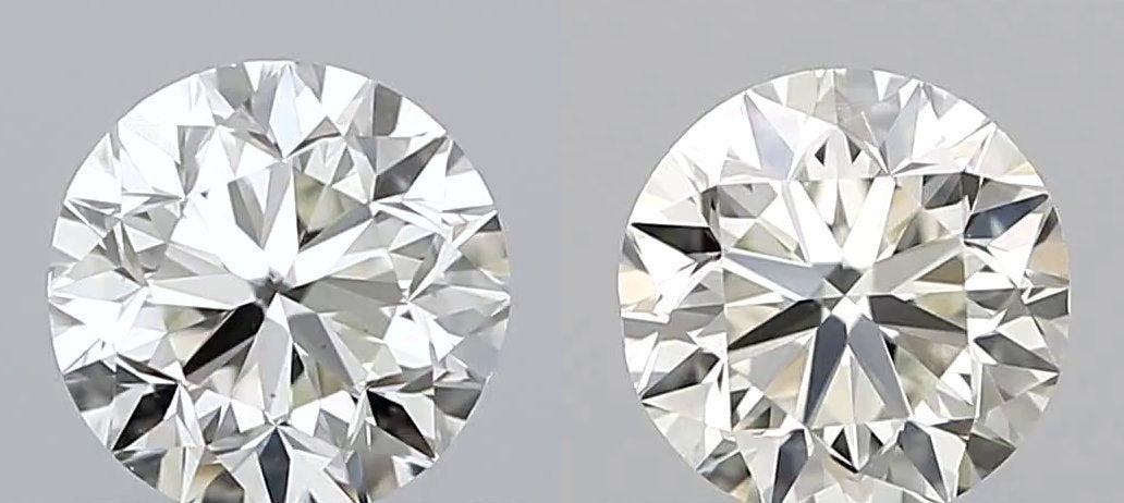 Matching pair natuurlijke diamanten 2  0,76 ct IGI-certific, Ophalen of Verzenden, Nieuw