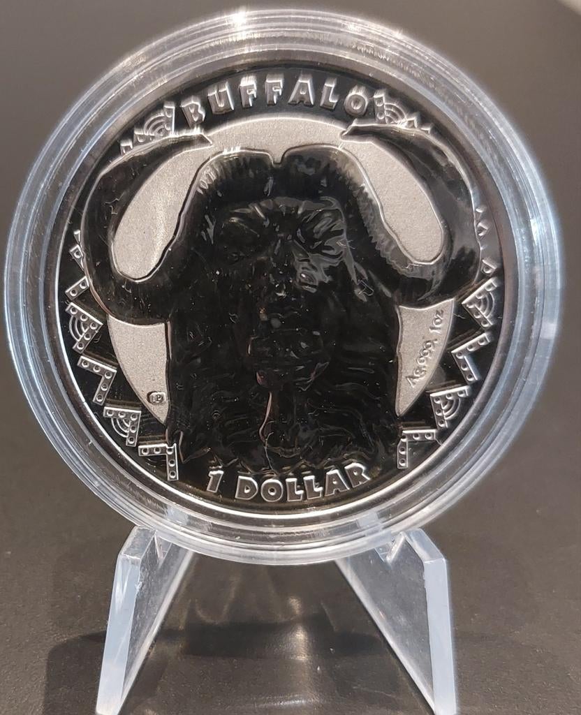 Zilveren munt 1 oz - Buffalo 2023 Sierra Leone, Verzenden